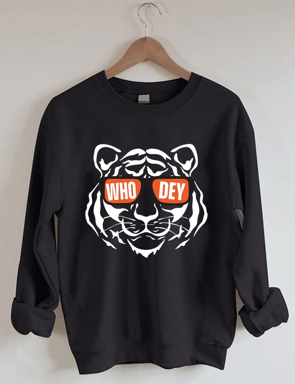 Who Dey Bengals Football Unisex Sweatshirt Black