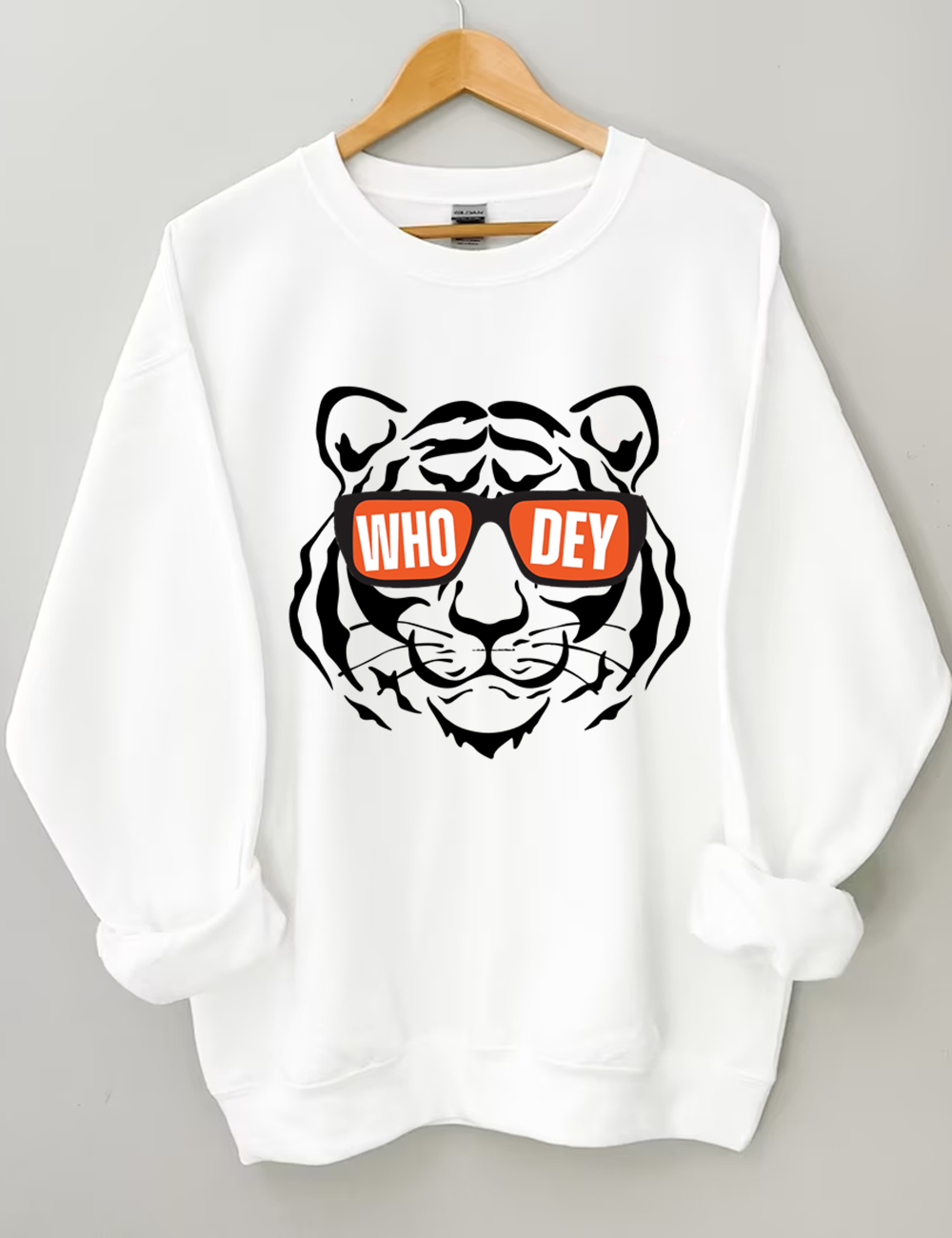 Who Dey Bengals Football Unisex Sweatshirt White