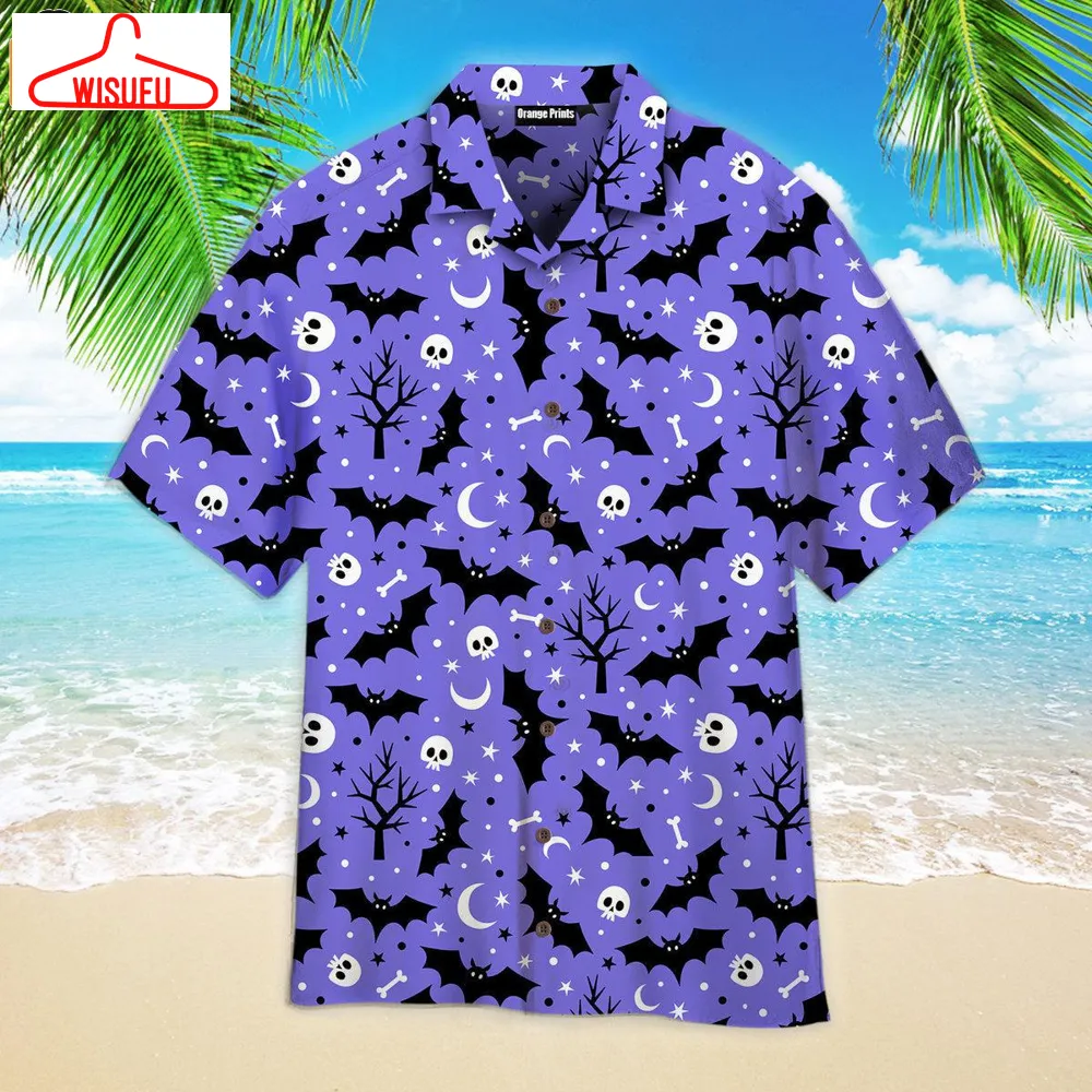 Whoreson Scary Night Pattern Halloween 2024 Hawaiian Shirt, New Fashion Gifts