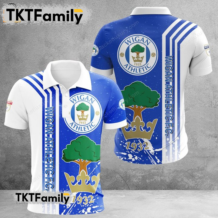 Wigan Athletic 3D Polo Shirt TKT Familys