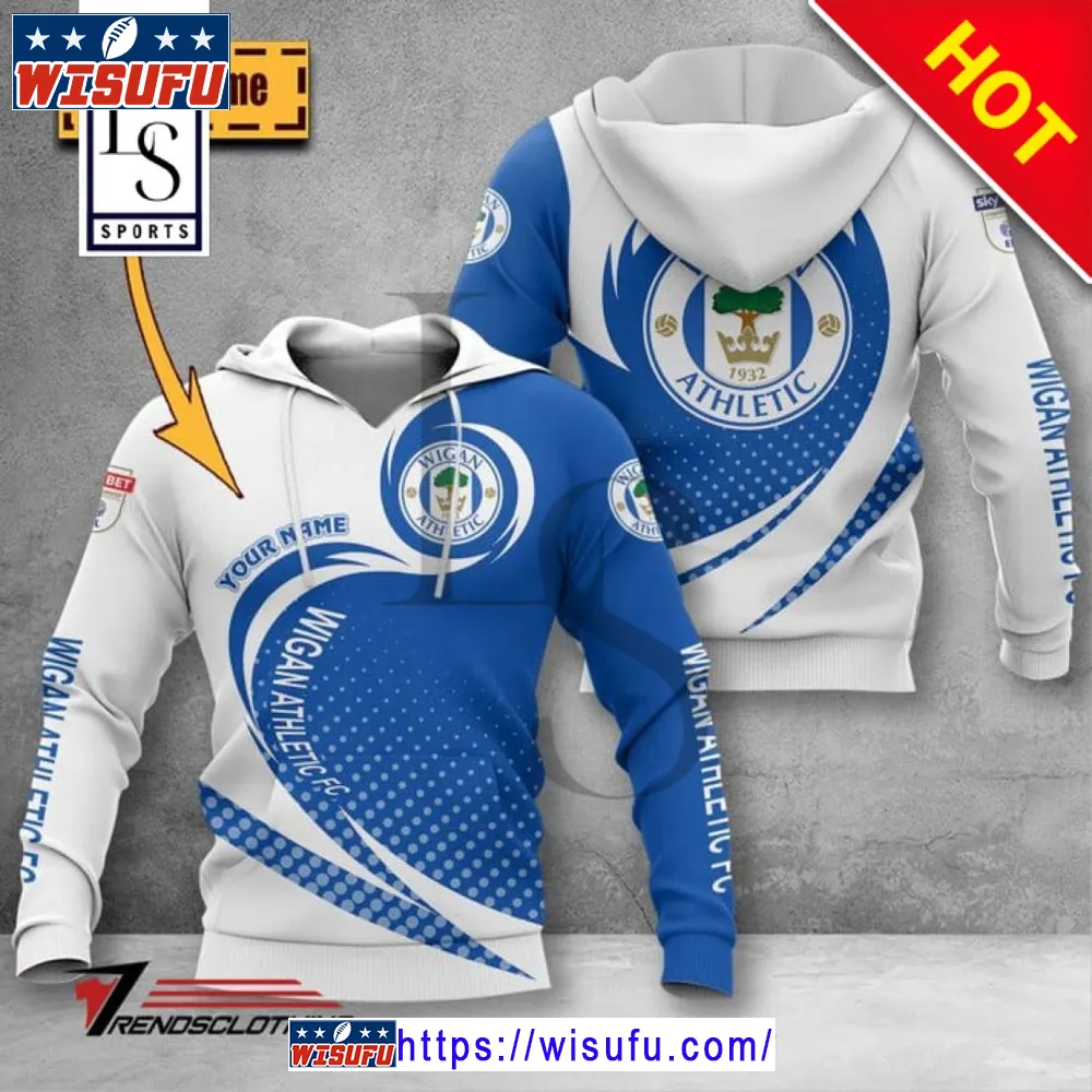 Wigan Athletic Efl Hoodie 3d