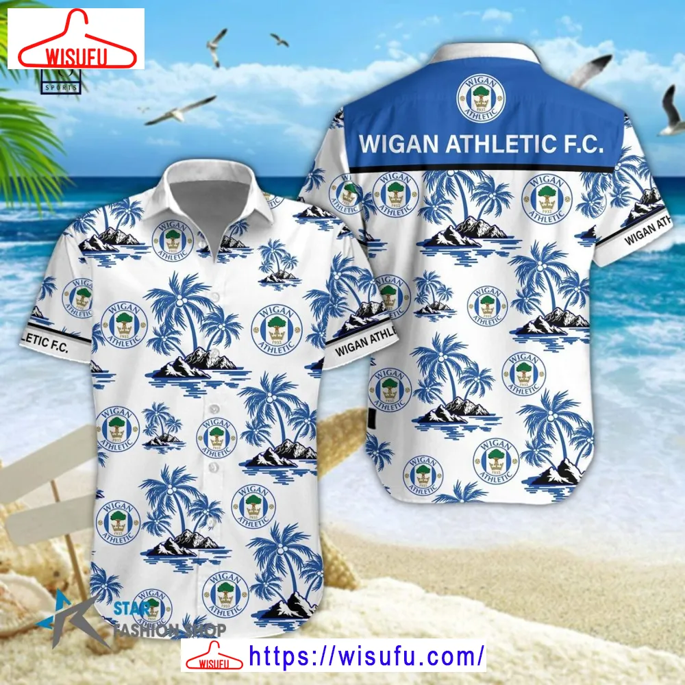 Wigan Athletic Fc 3d Hawaiian Shirt, New Fashion Gifts