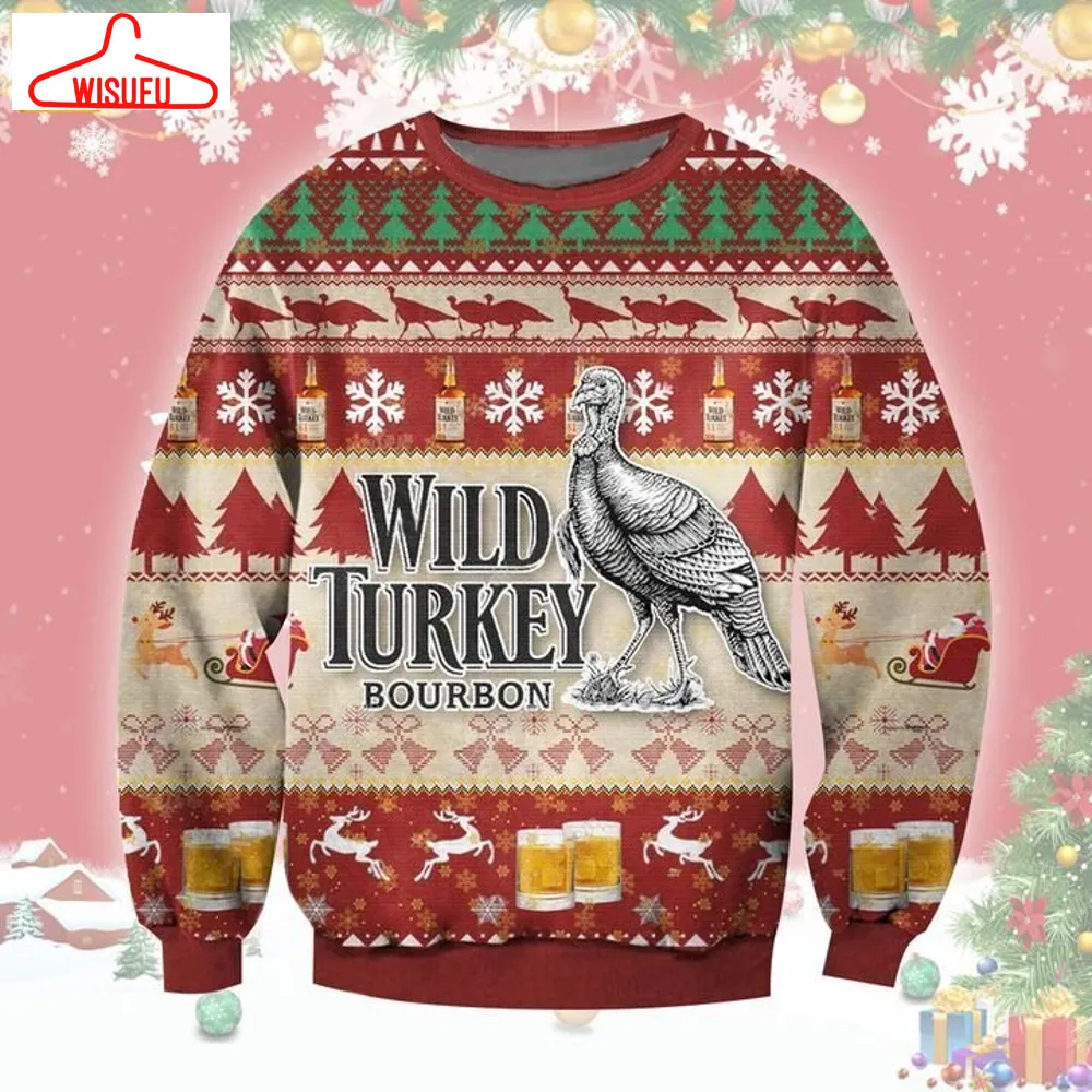 Wild Turkey Bourbon Ugly Christmas Sweater