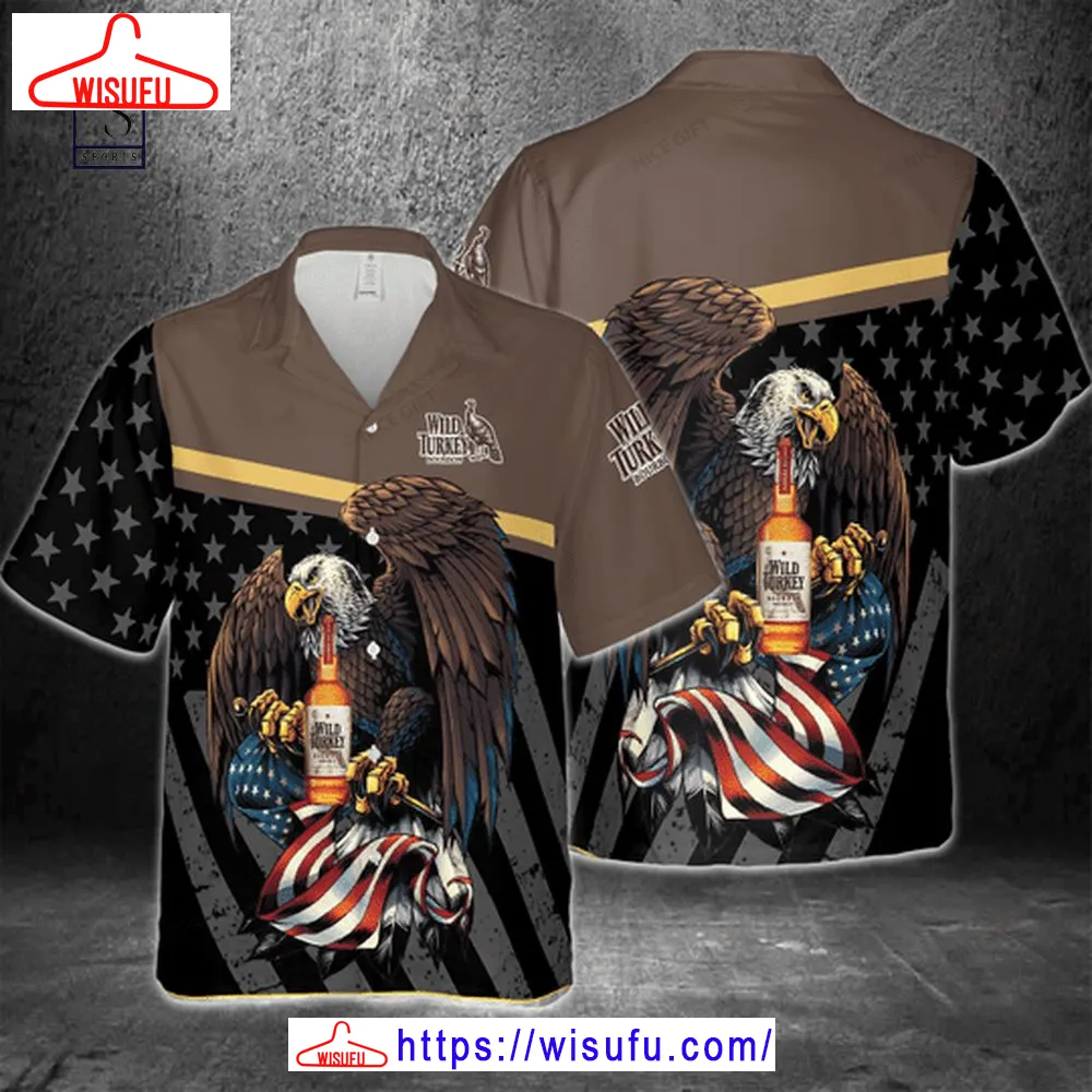 Wild Turkey Eagle Brown Hawaiian Shirt, New Fashion Gifts