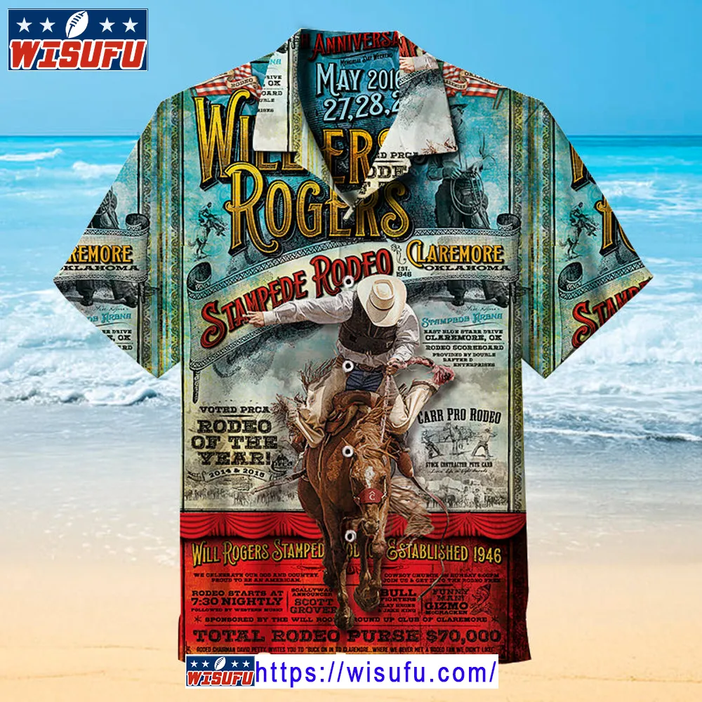 Will Rogers Stampede Rodeo-universal Hawaiian Shirt