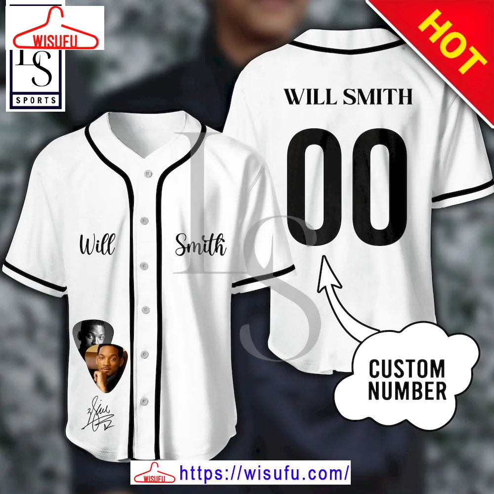 Will Smith Customized Baseball Jersey, New Fashion Gifts