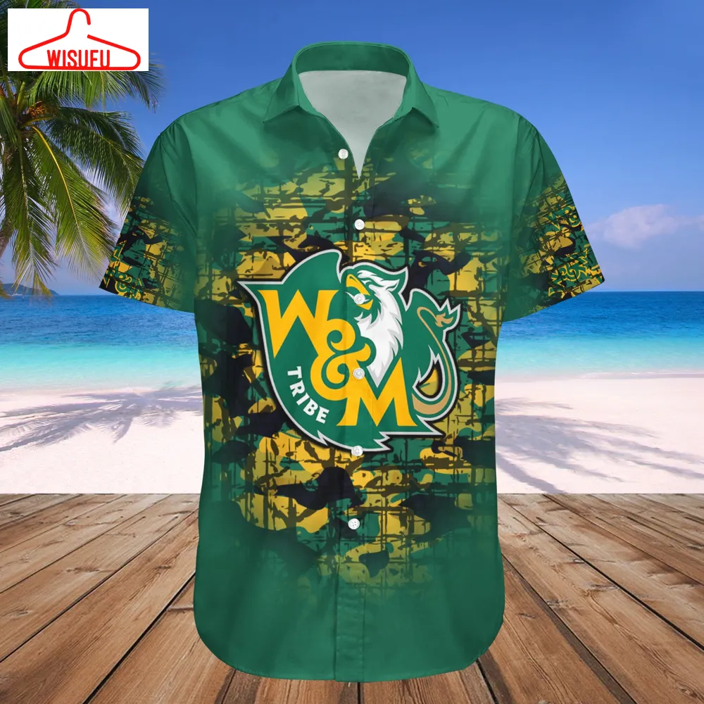 William And Mary Tribe Camouflage Vintage Hawaiian Shirt, New Fashion Gifts