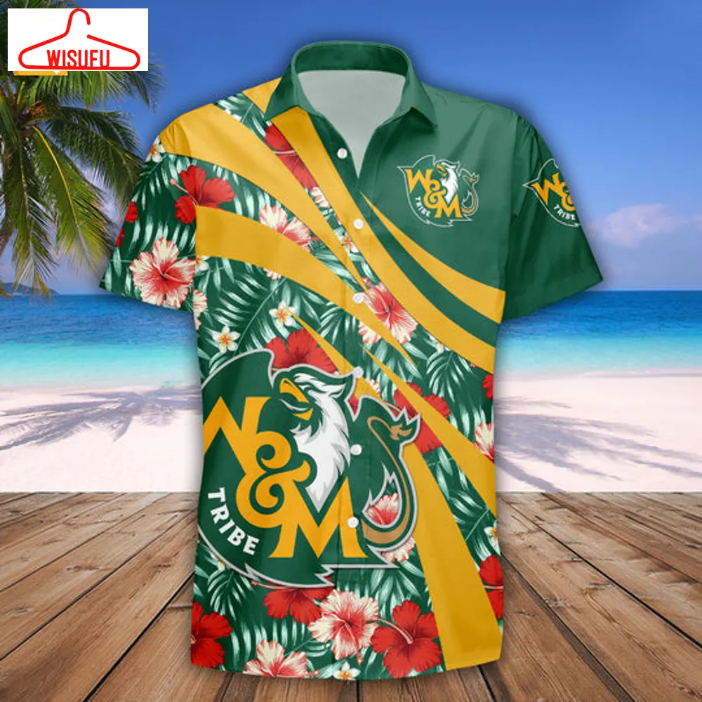 William And Mary Tribe Hibiscus Sport Hawaiian Shirt, New Fashion Gifts