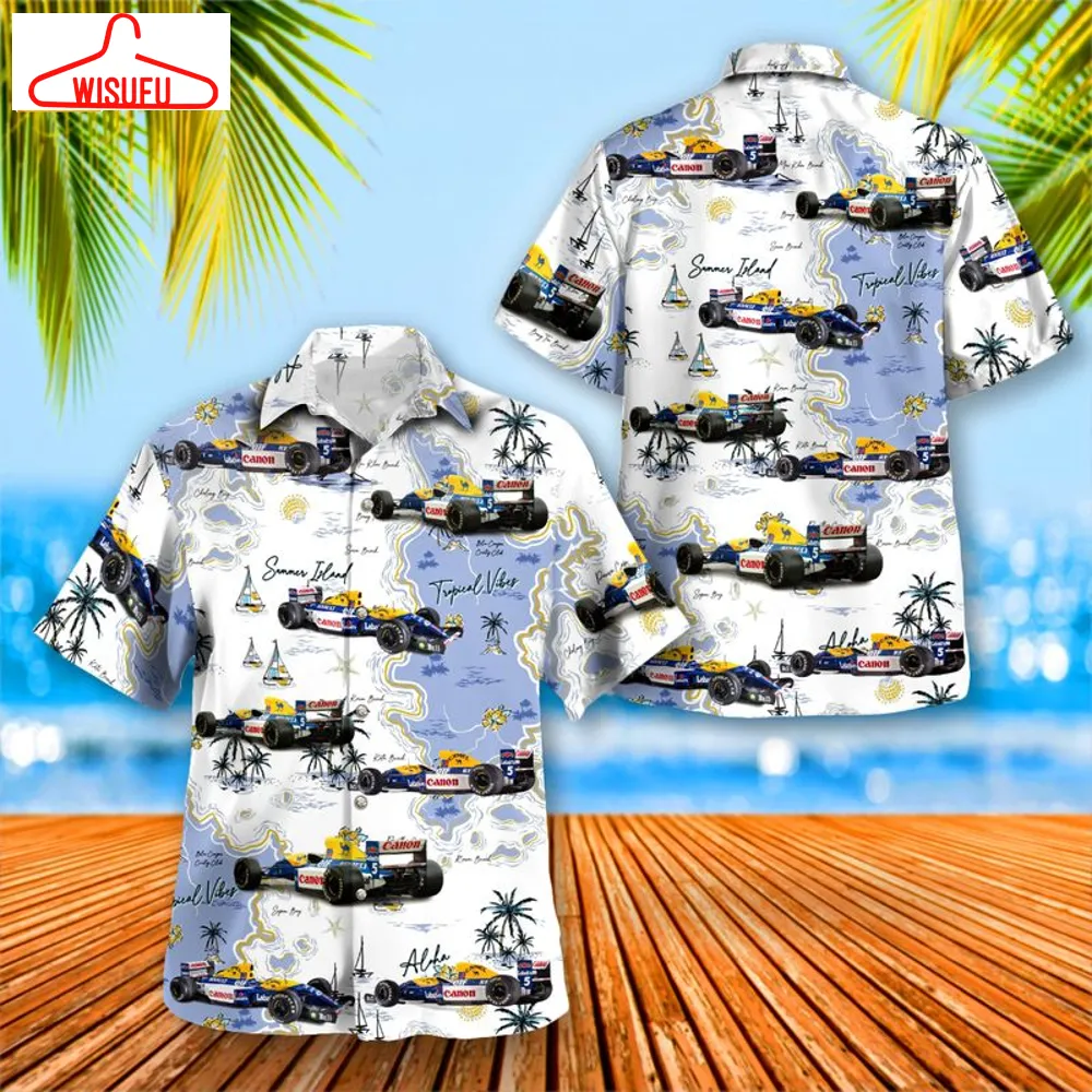 Williams Racing Fw14b Formula One Carhawaiian Shirt, New Fashion Gifts