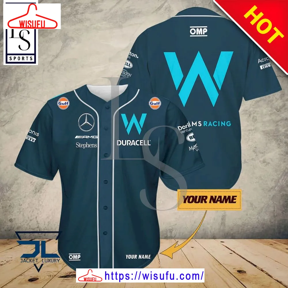 Williams Racing Personalized Baseball Jersey, New Fashion Gifts