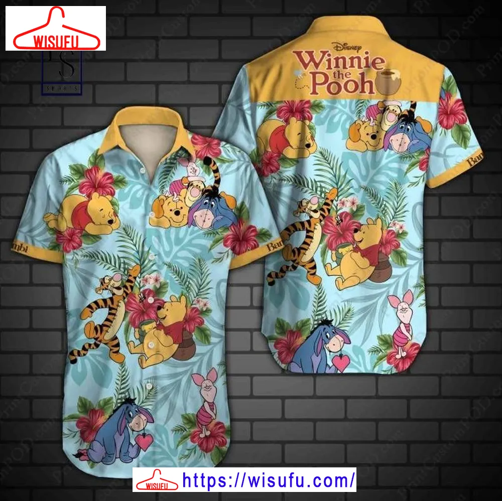 Winnie The Pooh Casual Hawaiian Shirt, New Fashion Gifts