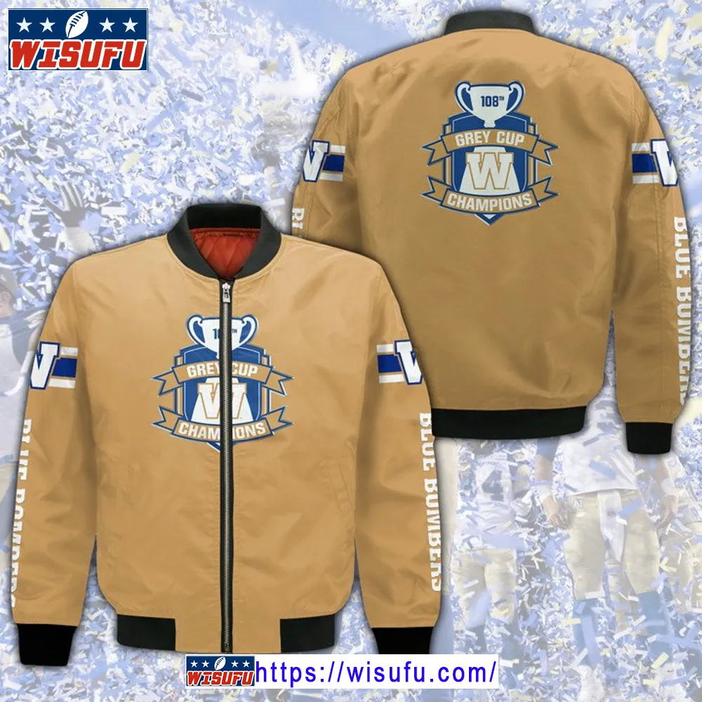 Winnipeg Blue Bombers Yellow Bomber Jacket