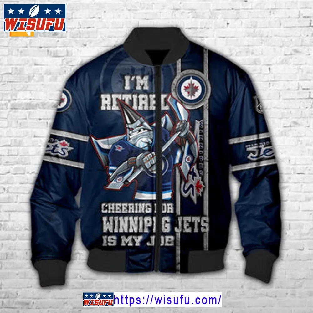 Winnipeg Jets I'm Retired Bomber Jacket