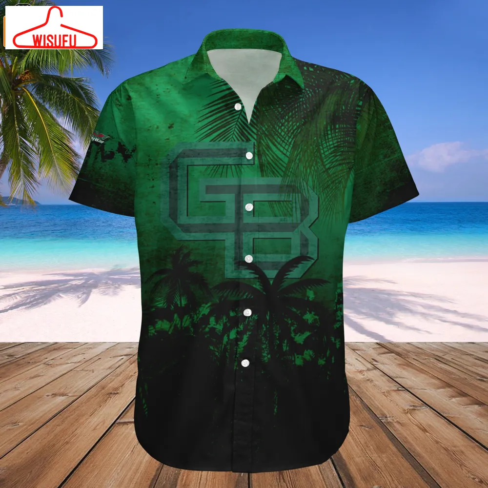 Wisconsin-green Bay Phoenix Coconut Tree Tropical Grunge Hawaiian Shirt, New Fashion Gifts