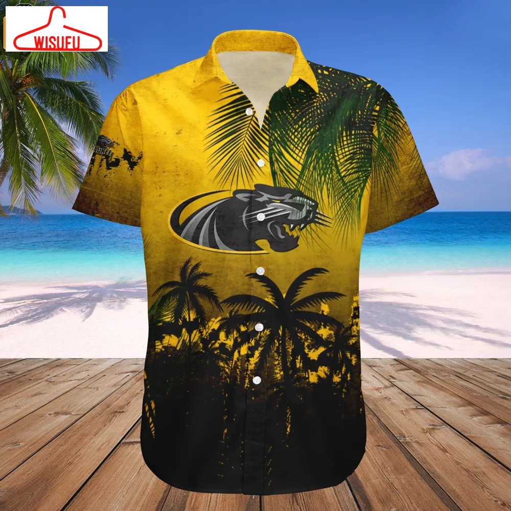 Wisconsin-milwaukee Panthers Coconut Tree Tropical Grunge Hawaiian Shirt, New Fashion Gifts