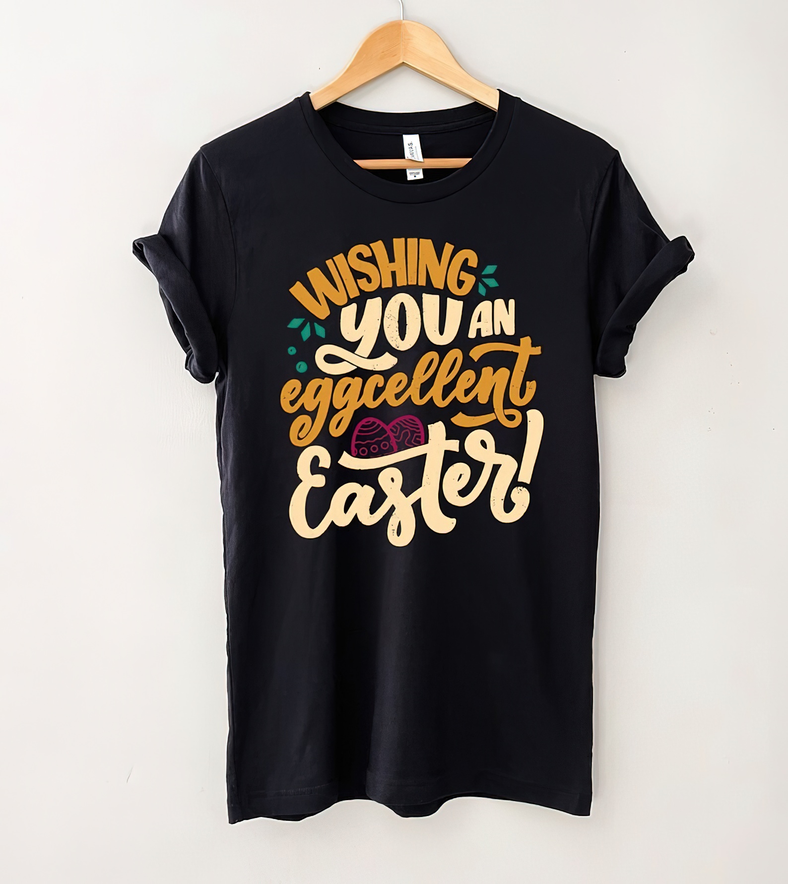 Wishing You An Eggcellent Easter T-Shirt, Bunny Shirts, Easter Shirt, Mama Bunny Shirt, Cute Easter Shirt, Easter Matching Shirt-gigapixel-standard-scale-2_00x