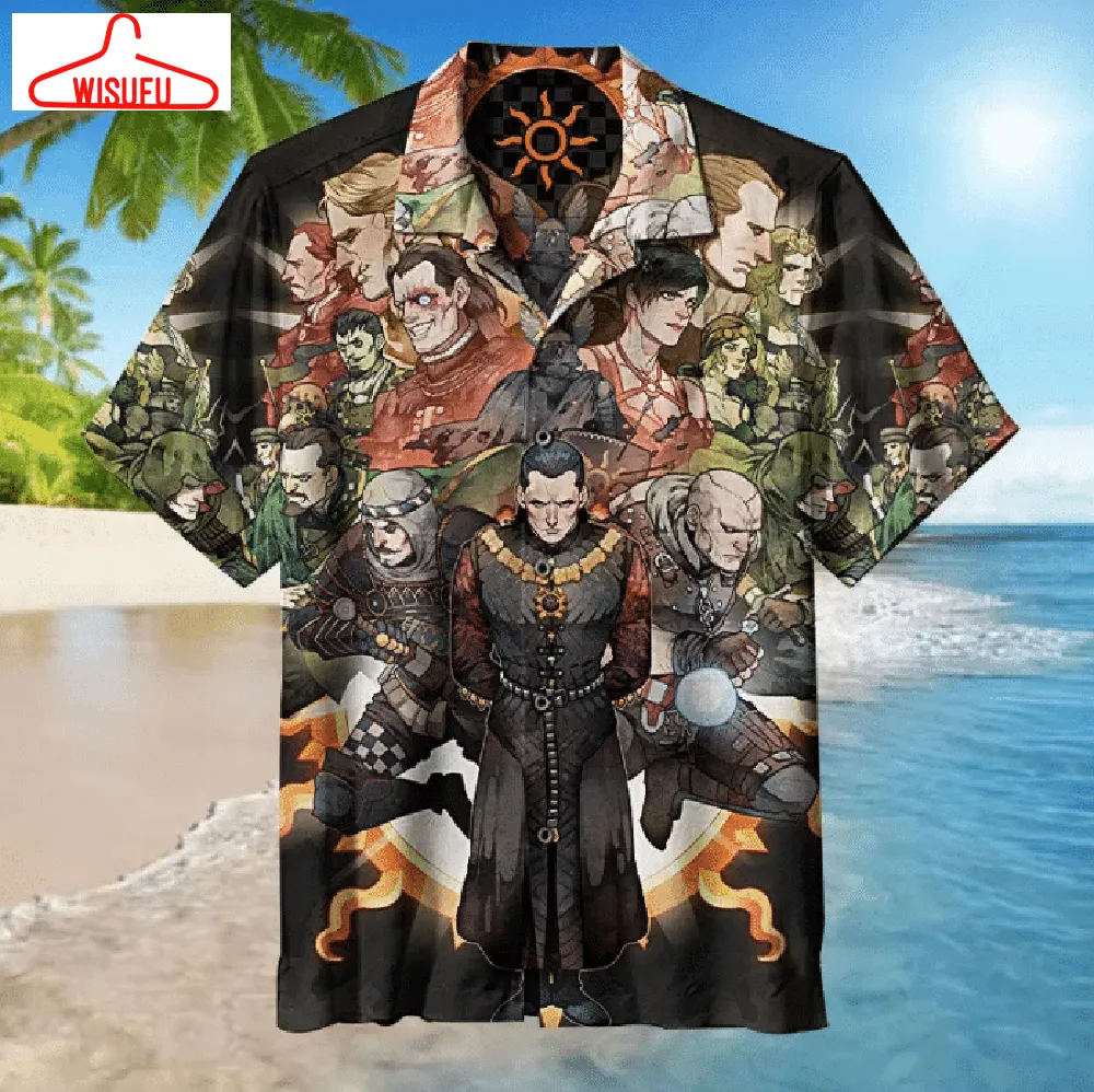 Witcher 3 Lover For Man And Woman Print Short Sleeve Hawaiian Shirt G95, New Hawaiian Holiday Outfits, New Fashion Gifts