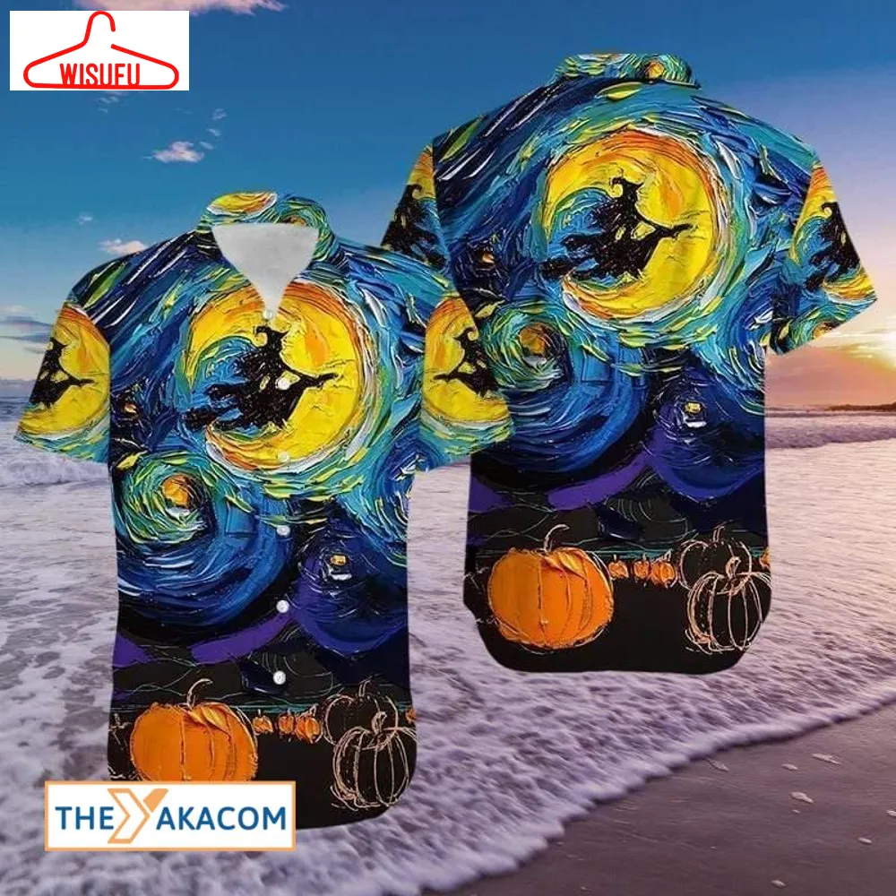 Witches Halloween Art Hawaiian Shirt, New Fashion Gifts Vtbl76838