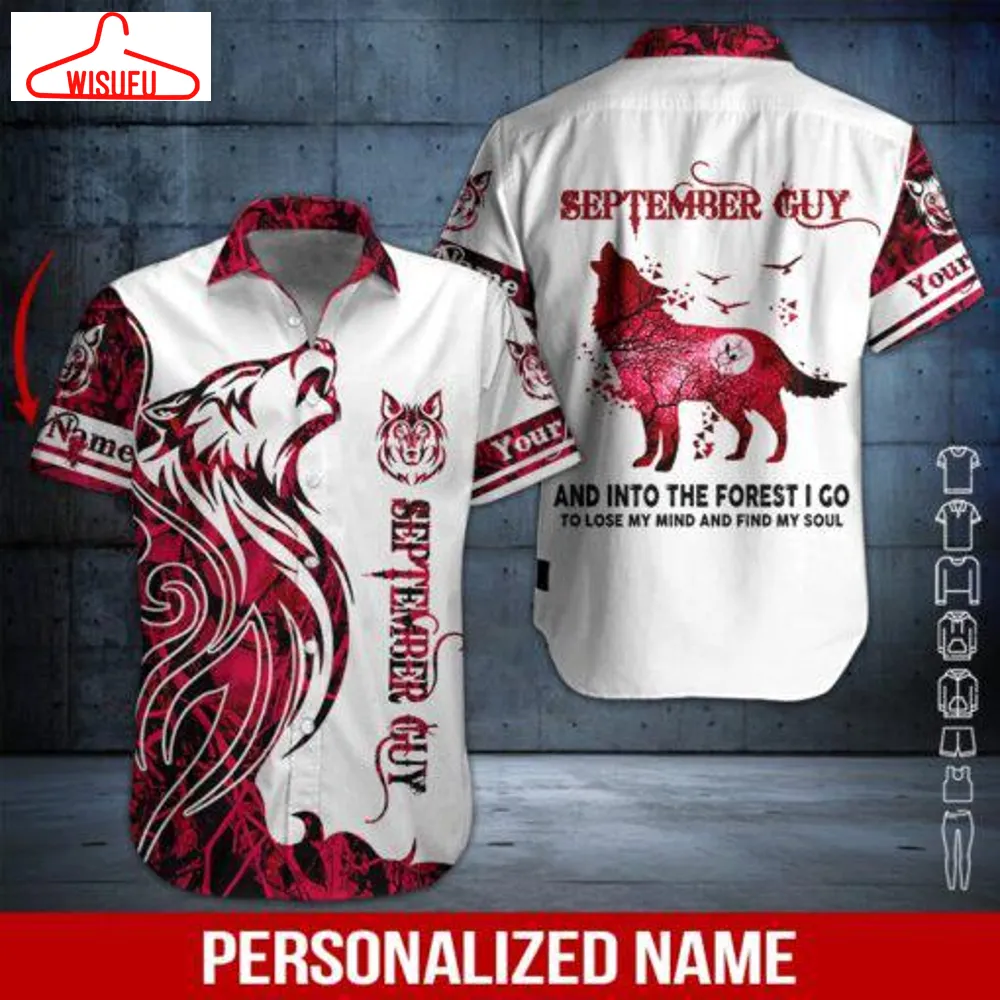 Wolf September Guy Custom Hawaiian Shirt - For Men & Women - New Winter Fashion Shirt Gift For Family, New Fashion Gifts