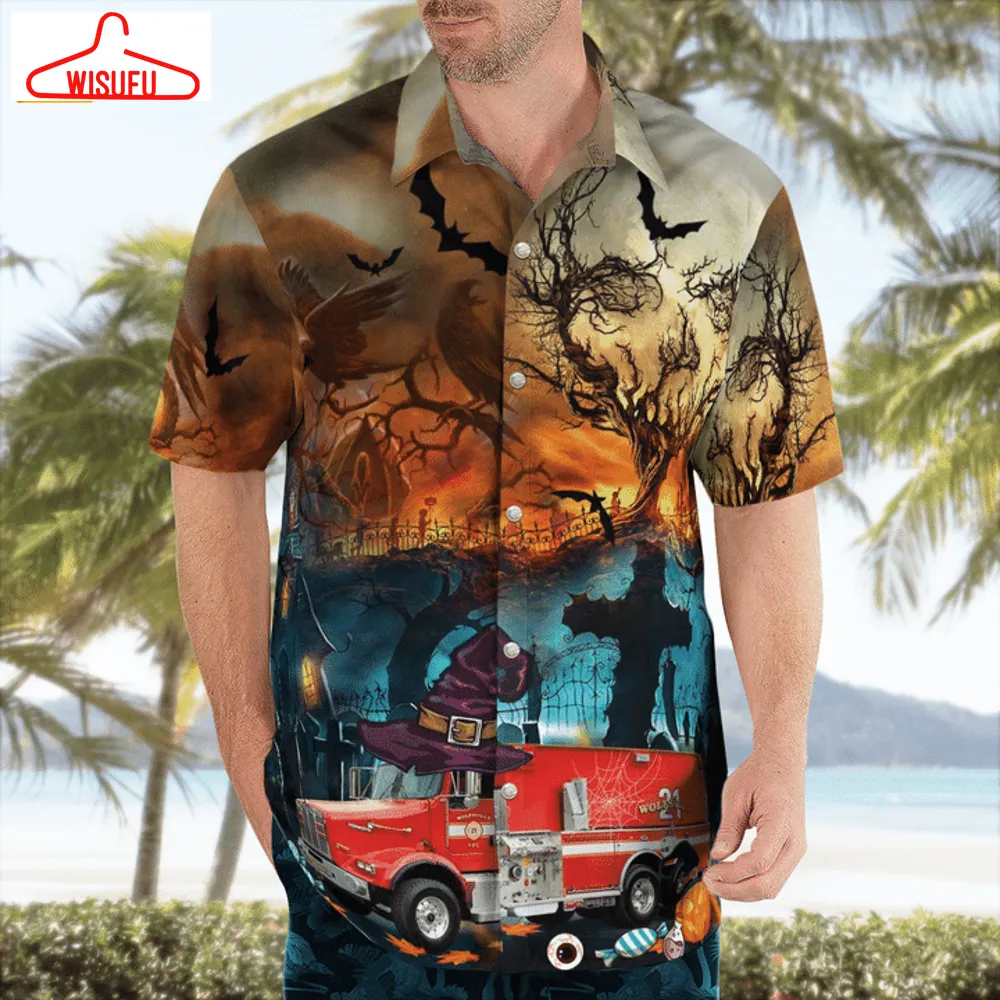 Wolfsville Volunteer Fire Co. Myersville Maryland Halloween Hawaiian Shirt, New Fashion Gifts