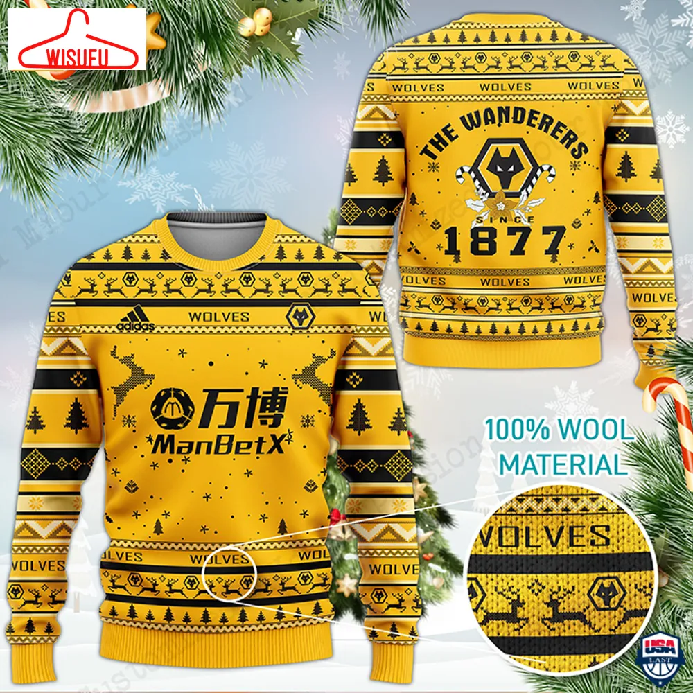 Wolverhampton Wanderers Fc Ugly Christmas Sweater