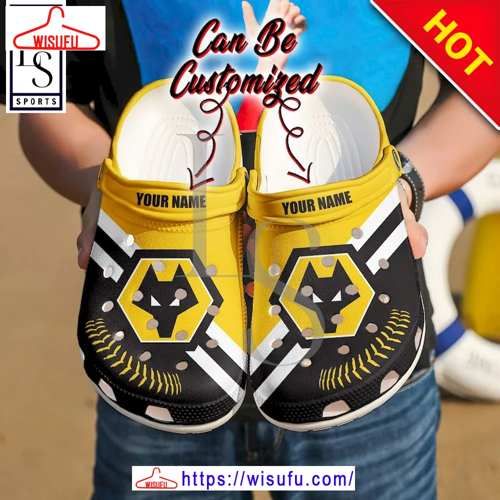 Wolves Fc Custom Name Clogs Shoes