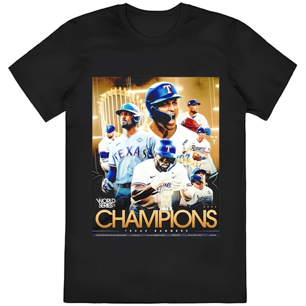 World Series 2023 Champions Texas Rangers Poster Shirt