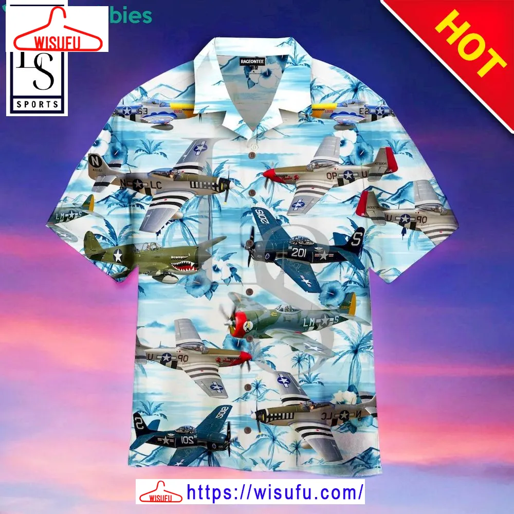 World War 2 American Aircraft Hawaiian Shirt, New Fashion Gifts