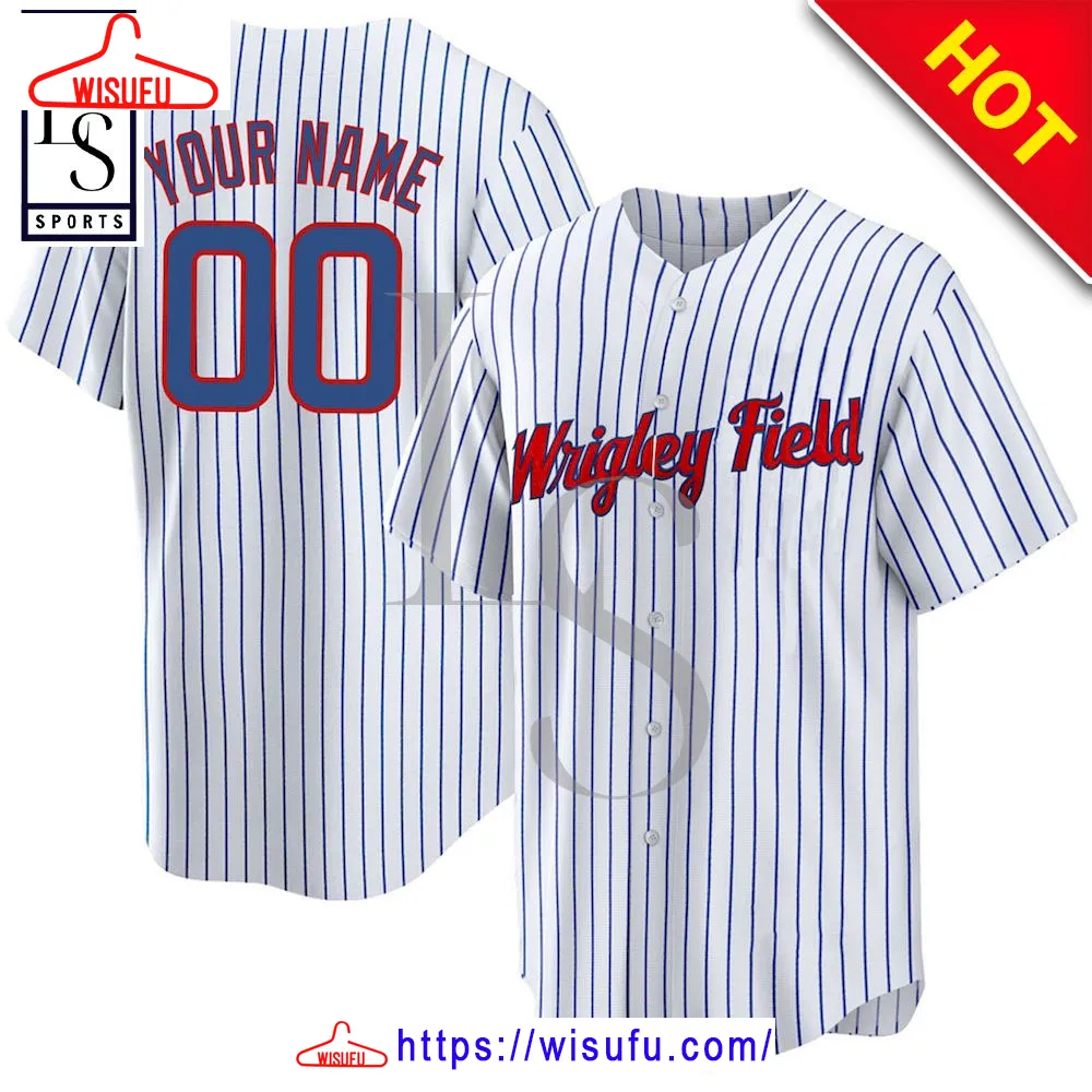 Wrigley Field Neighborhood Personalized Baseball Jersey, New Fashion Gifts