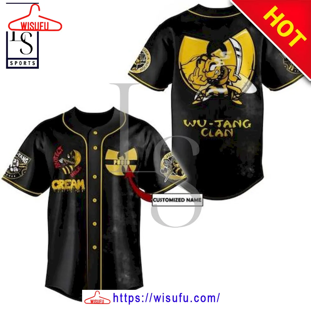 Wu-tang Clan Hiphop Band Custom Name Baseball Jersey, New Fashion Gifts