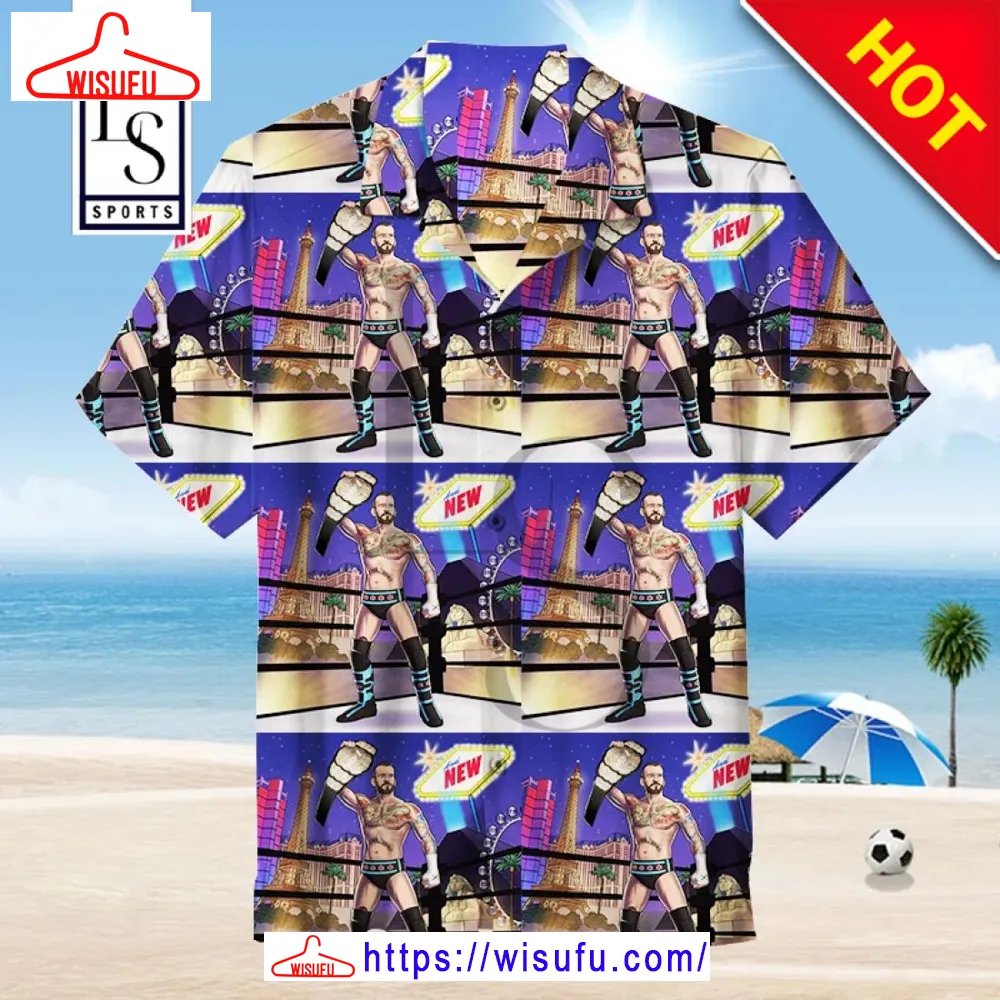 Wwe Cm Punk Hawaiian Shirt, New Fashion Gifts Wisufu58686