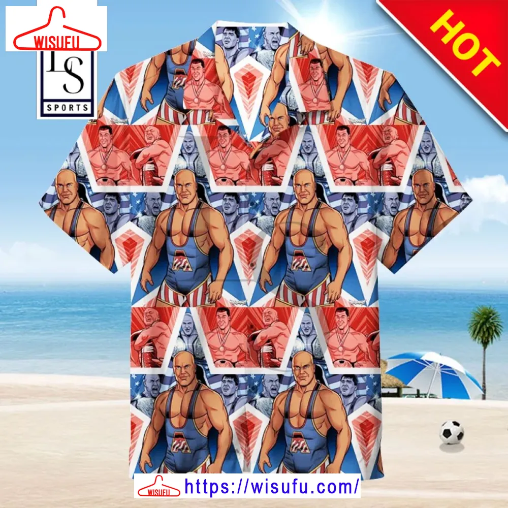 Wwe Kurt Angle Hawaiian Shirt, New Fashion Gifts Wisufu79934