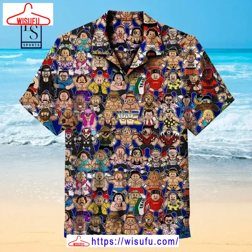 Wwf 80s Commemorative Shirt Hawaiian Beach Shirt, New Fashion Gifts