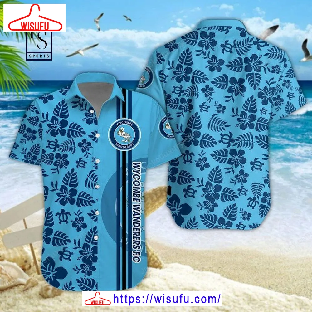 Wycombe Wanderers 3d Hawaiian Shirt, New Fashion Gifts