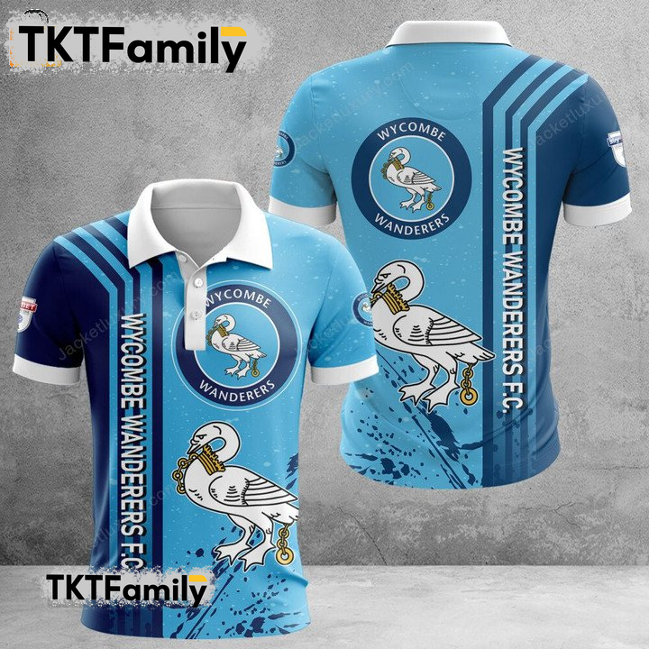 Wycombe Wanderers F.C 3D Polo Shirt TKT Familys
