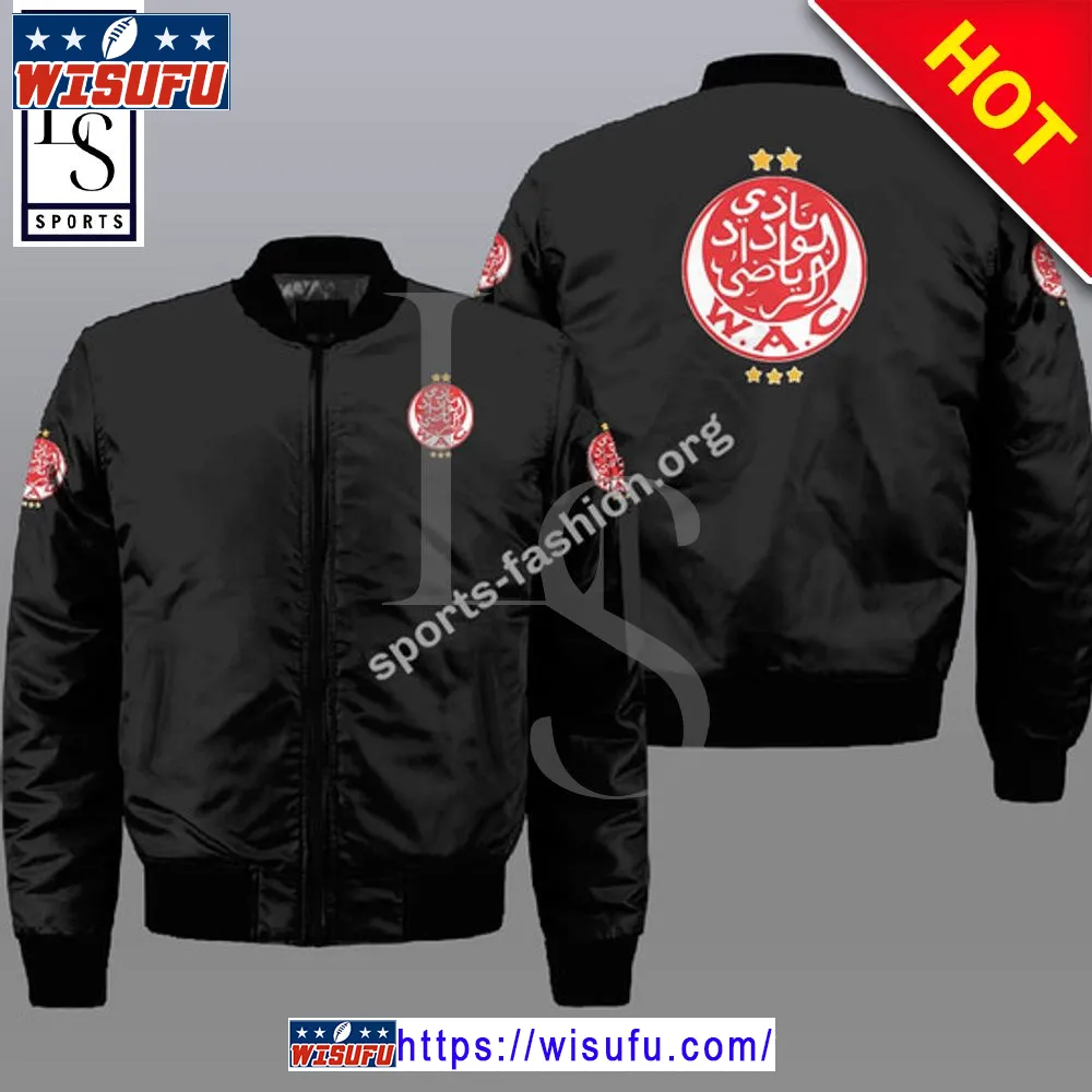 Wydad Ac Black Bomber Jacket