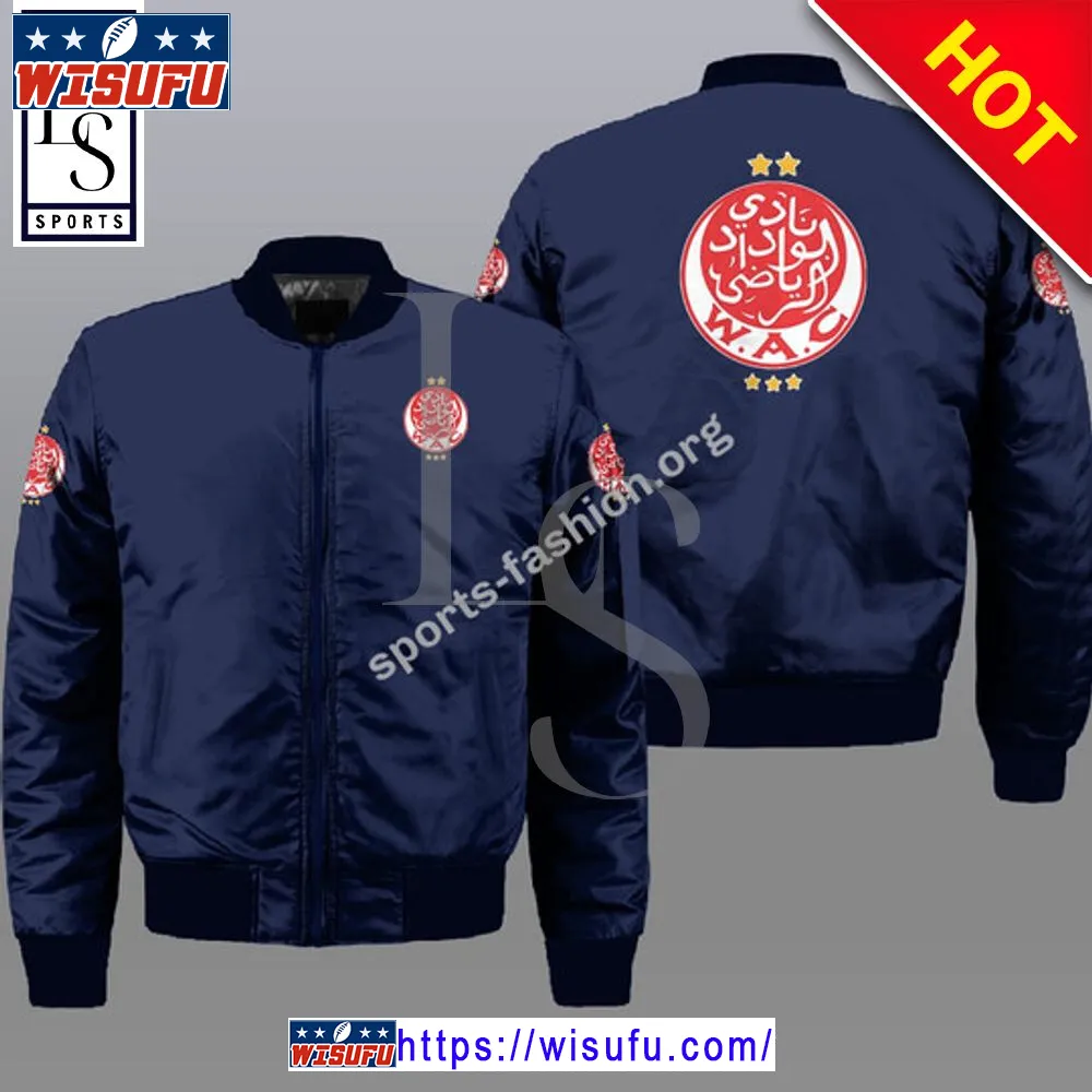 Wydad Ac Blue Bomber Jacket