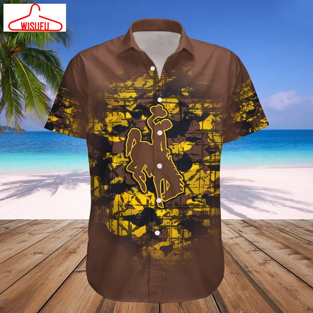 Wyoming Cowboys Camouflage Vintage Hawaiian Shirt, New Fashion Gifts