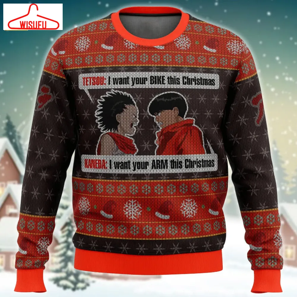 Xmas Akira Project Tetsuo Shima X Kaneda Shotaro Ugly Sweater