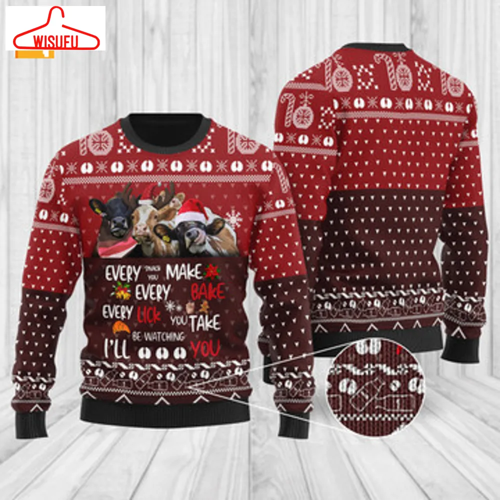 Xmas Cows Ugly Sweater