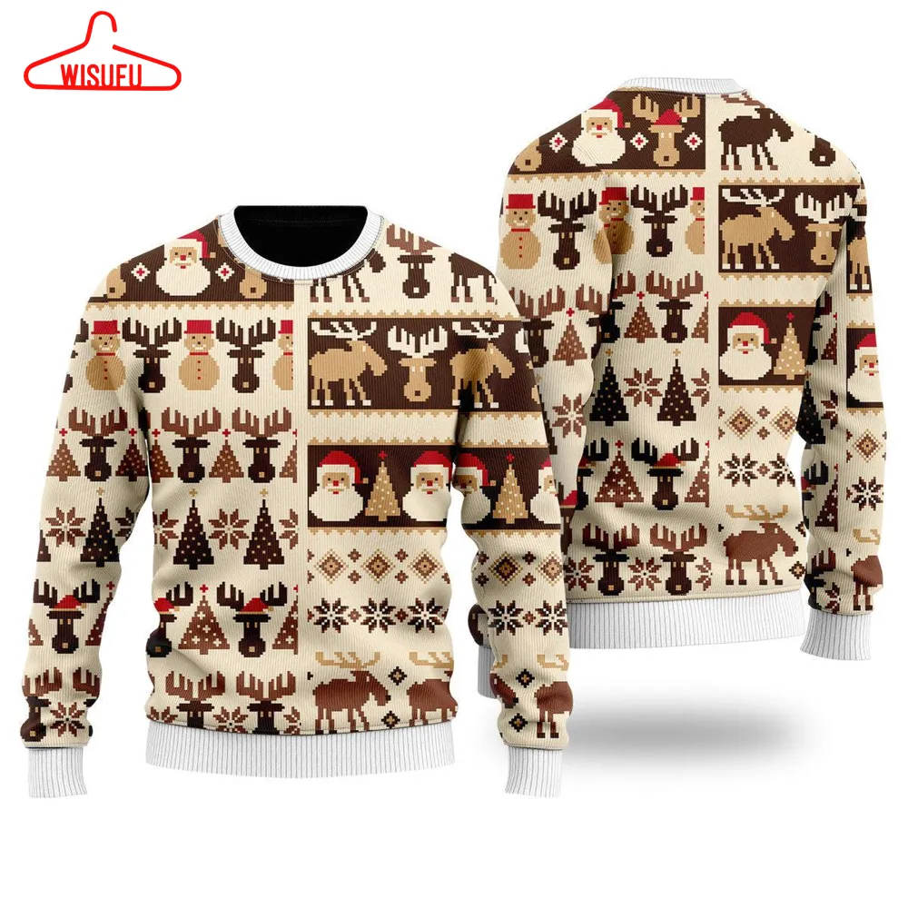 Xmas Fancy Ugly Christmas Sweater - For Men & Women - New Winter Fashion Shirt Gift For Family