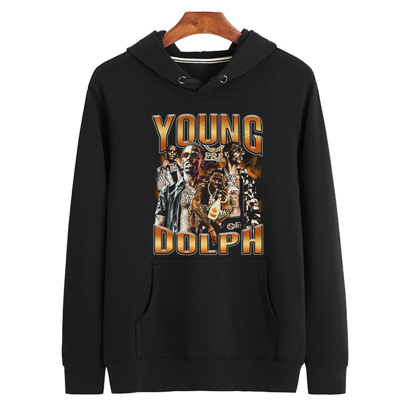 YOUNG DOLPH V2 Adolph Robert Thornton Jr  Vintage  Retro Bootleg Unisex Hoodie 