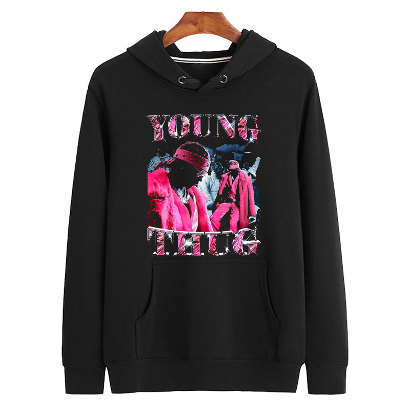 YOUNG THUG Jeffery Lamar Williams Vintage   Retro Bootleg Unisex Hoodie 