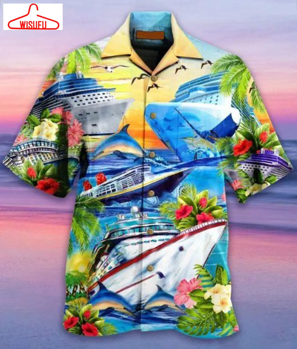 Yacht Tropical Hawaiian Shirt - For Men & Women - New Winter Fashion Shirt Gift For Family, New Fashion Gifts