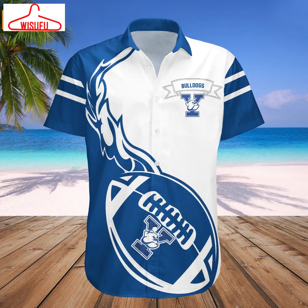 Yale Bulldogs Flame Ball Hawaiian Shirt, New Fashion Gifts