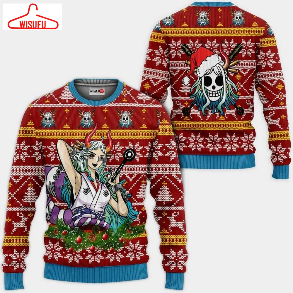 Yamato Ugly Christmas Sweater Anime Gifts, Anime Ugly Christmas Sweater Gift For Family