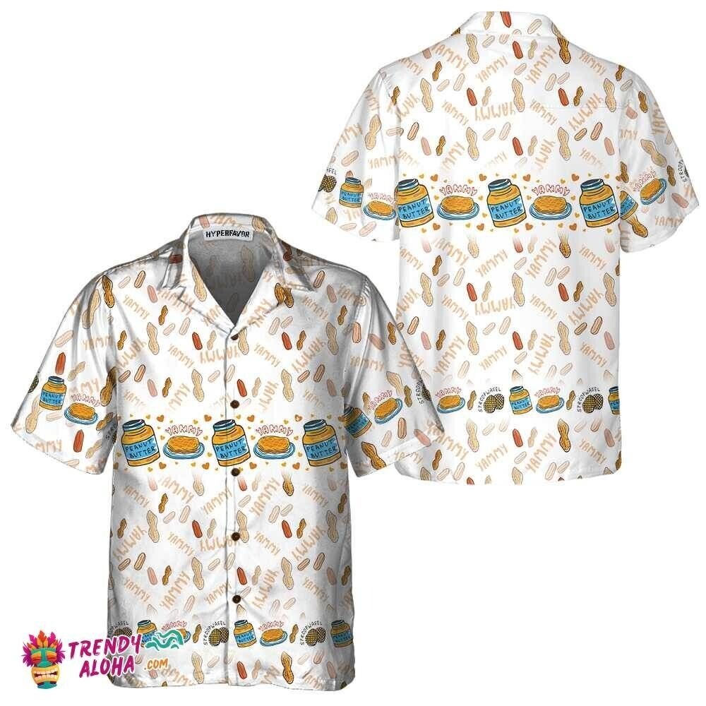 Yammy Peanut Butter V2 Hawaiian Shirt, Family Beach Shirt, S-5XL US Size