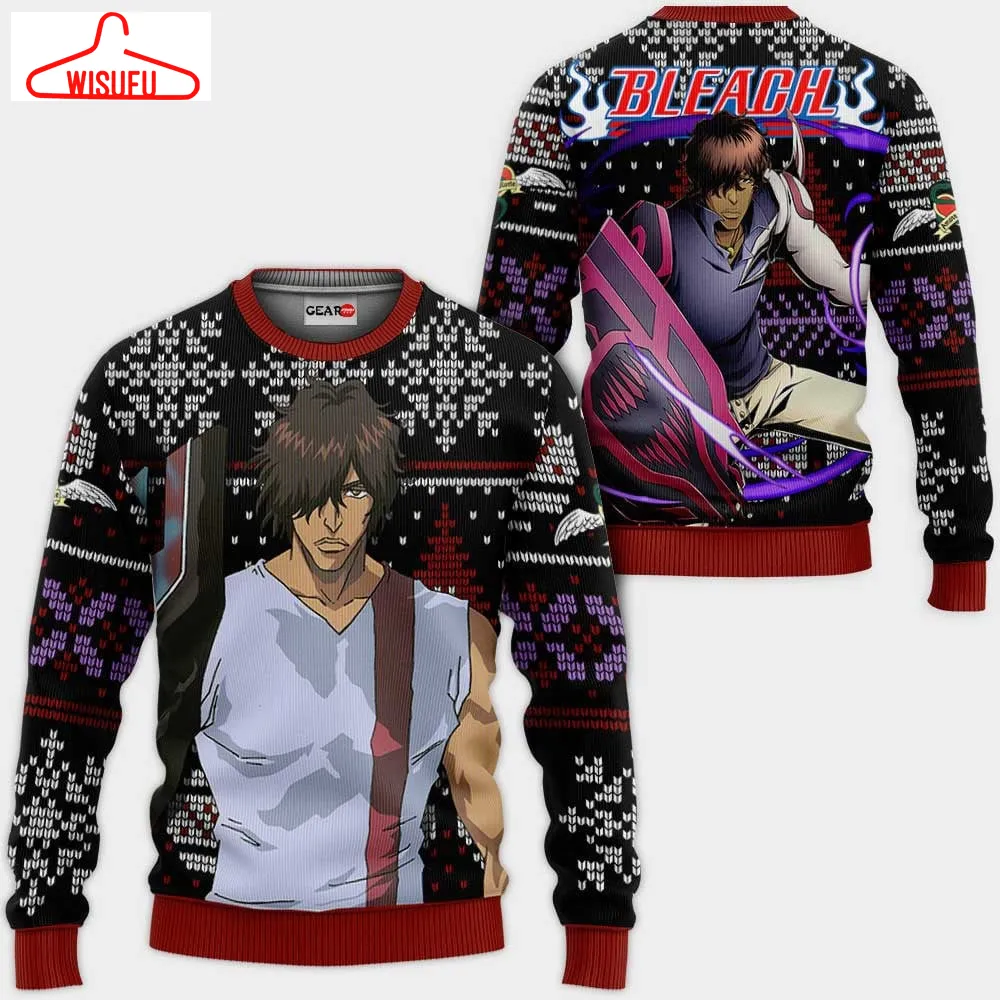 Yasutora Sado Ugly Christmas Sweater Custom Bl Xmas Gifts, Anime Ugly Christmas Sweater Gift For Family