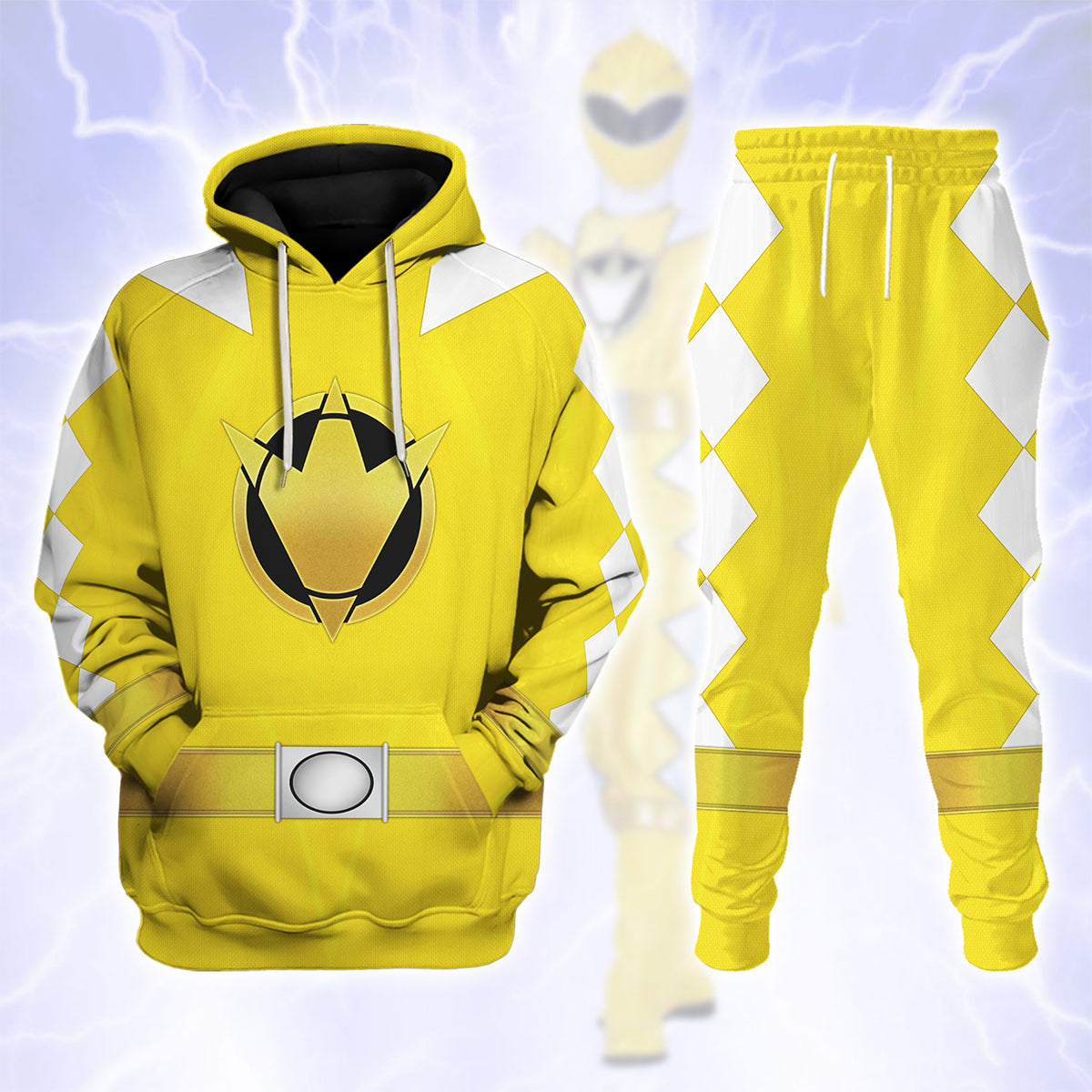 Yellow Ranger Dino Thunder track suit 