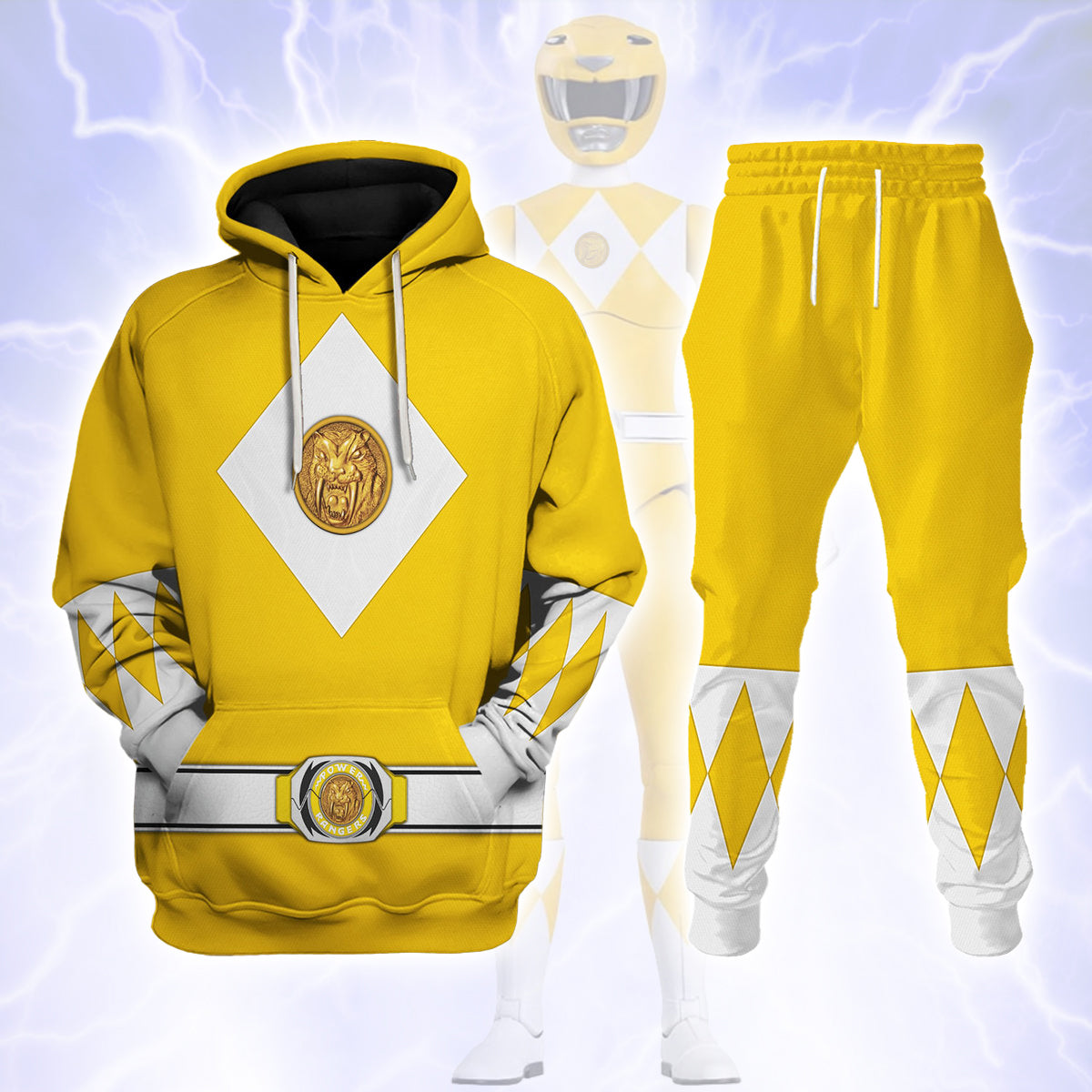 Yellow Ranger Mighty Morphin The Movie (1995) track suit 